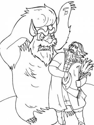 Раскраска Аленький цветочек  для девочек