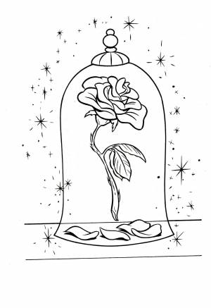 Аленький цветочек рисунок легкий