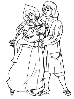 Раскраски Аленький цветочек