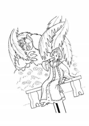 Аленький цветочек раскраска