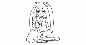 Раскраски Аниме для девочек