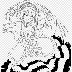 Штриховой рисунок Рисование Книжка-раскраска Манга Аниме, манга, белый, манга png