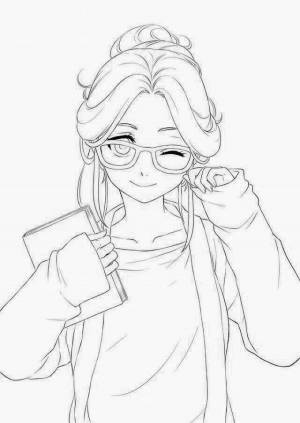 Раскраски аниме скетчи