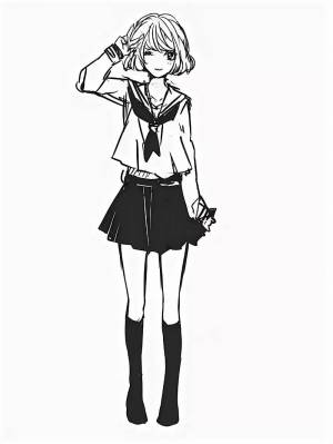 Раскраски аниме тянки в полный рост