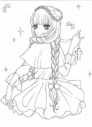 Раскраски Аниме новый год