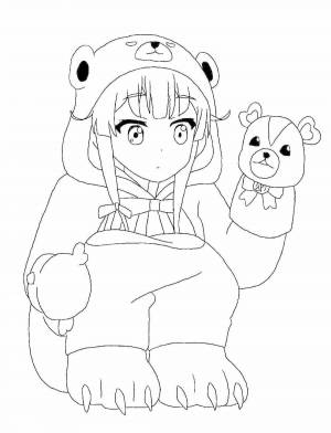 Раскраски Аниме новый год