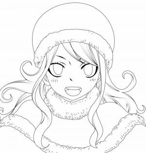 Раскраски Аниме новогодние