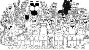 Раскраски Аниматроники