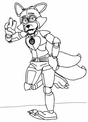 Раскраска Фокси приветствует