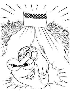 Распечатать раскраски для детского творчества Турбо