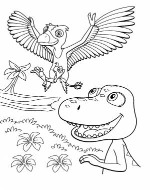 Диносити раскраска