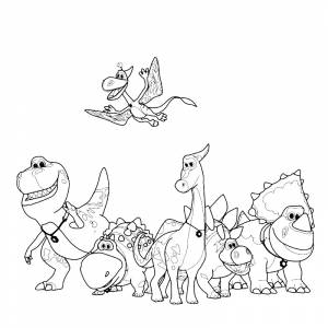 Раскраска Турбозавры