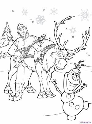 раскраска холодное сердце 5