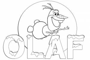 Раскраски холодное, Раскраска Олаф раскраски холодное сердце