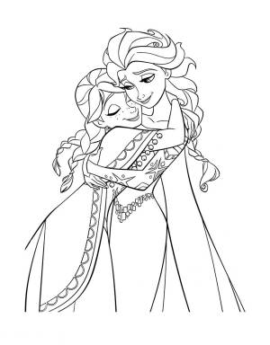 Раскраска Холодное сердце  картинку для детей