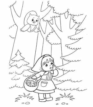 Раскраски Маша и Медведь