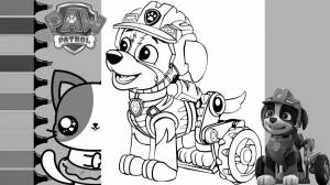 Раскраски Щенячий патруль рекс