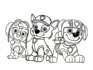 Раскраски крепыш мега щенок