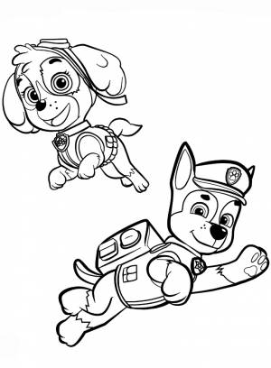 Раскраски Щенячий патруль