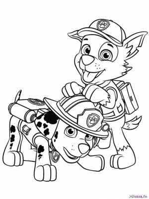 раскраска щенячий патруль 10