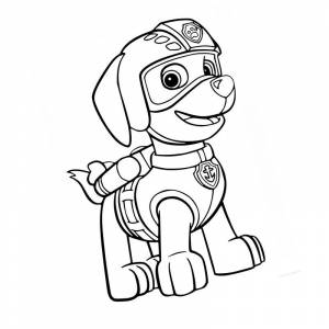 Раскраска Зума Щенячий патруль