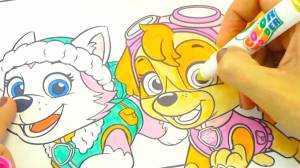 Волшебная раскраска Щенячий Патруль