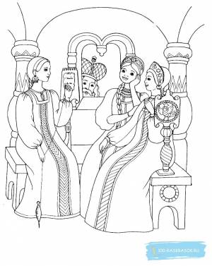 Раскраски сказки пушкина