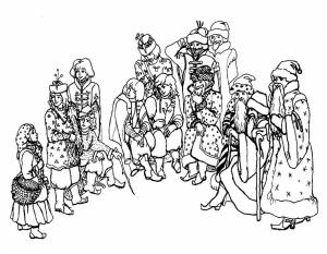 Раскраска 12 Месяцев