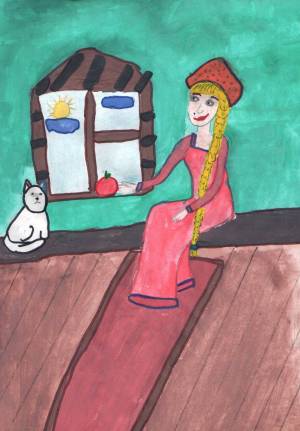 Детские рисунки о семи богатырях