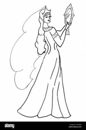 Детские рисунки о семи богатырях