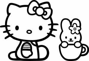 Раскраски хелло китти куроми маленькие