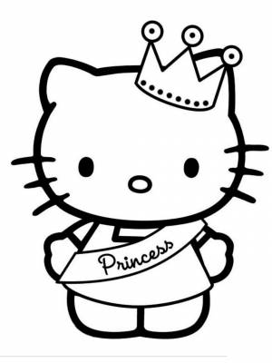 Раскраска Hello Kitty