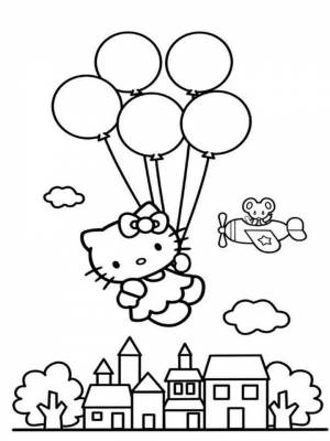 Раскраски Hello Kitty