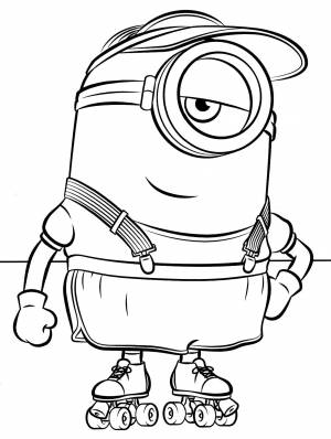 Раскраски миньон боб кунфу