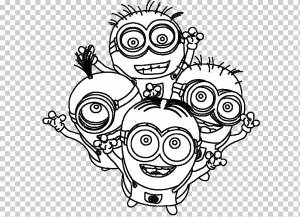 Боб Миньон Стюарт Миньон Кевин Миньон Книжка-раскраска Миньоны, Torcida, угол, лицо, другие png