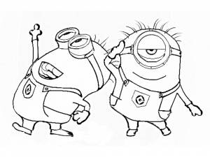 Раскраски Миньоны