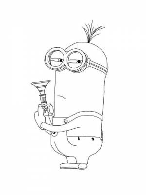 Раскраски Миньоны   в формате