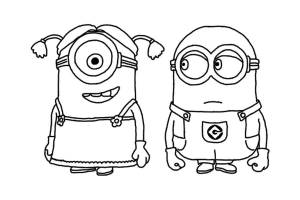 Раскраска Миньоны
