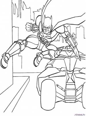 Раскраска Бэтмен 12