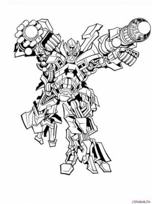 Раскраска Робот