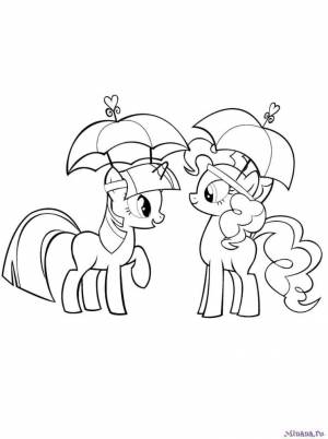 Раскраска Пинки Пай 9
