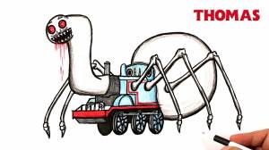 How to draw Thomas the Train