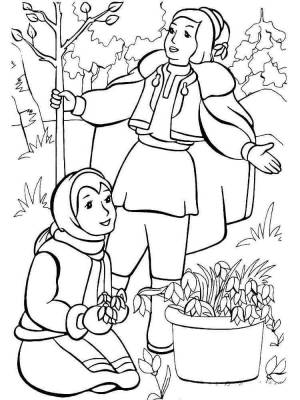 Раскраски 12 месяцев