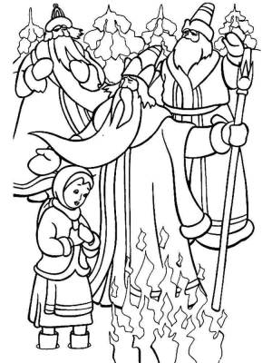 Раскраски 12 месяцев