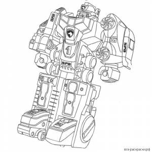 Раскраска тоботы детективы галактики