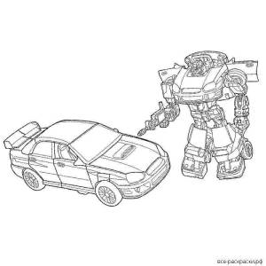 Раскраски Тоботы детективы галактики