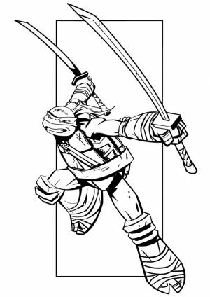 Раскраска Леонардо