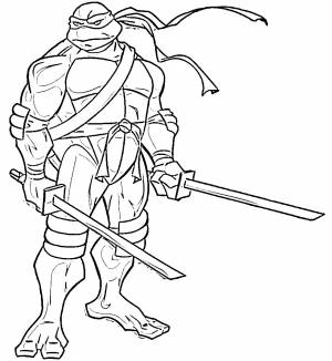 Раскраска Леонардо