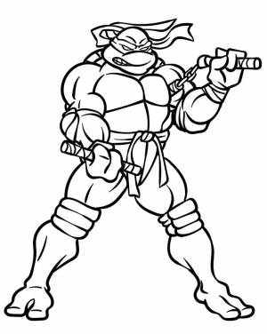 Раскраска Черепашки ниндзя