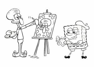 Раскраски Спанч Боб